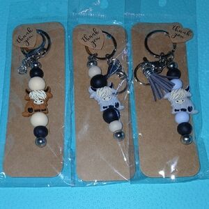Cute Animal Keychains with Beads